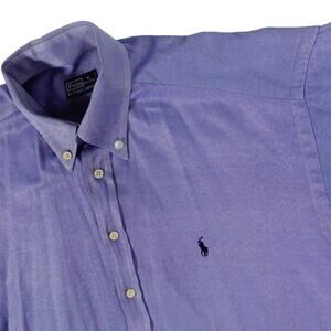 Ralph Lauren Vintage Made in USA Button Up Long Sleeve Oxford Shirt Men's XL